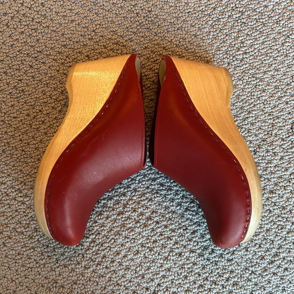 BONA DRAG No. 6 New School Leather Clog Red 38, US 7.5 - Picture 6 of 8